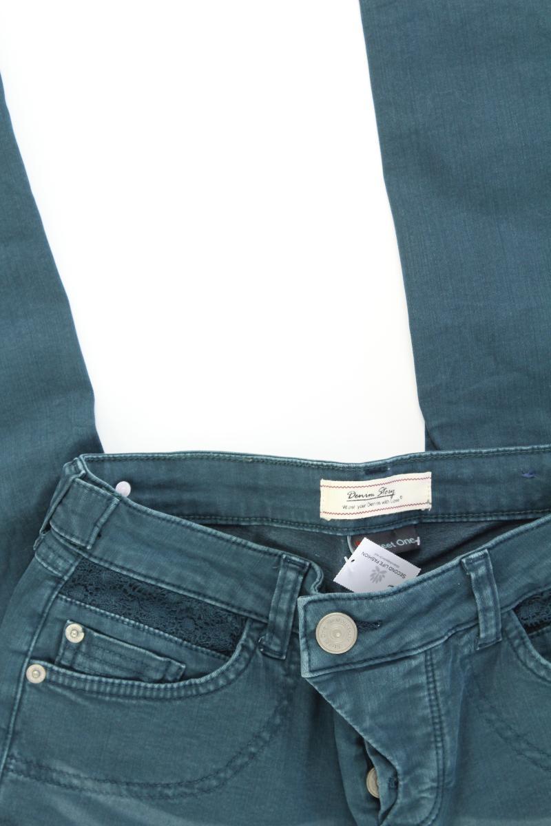 Street One Skinny Jeans Gr. W24 türkis aus Baumwolle