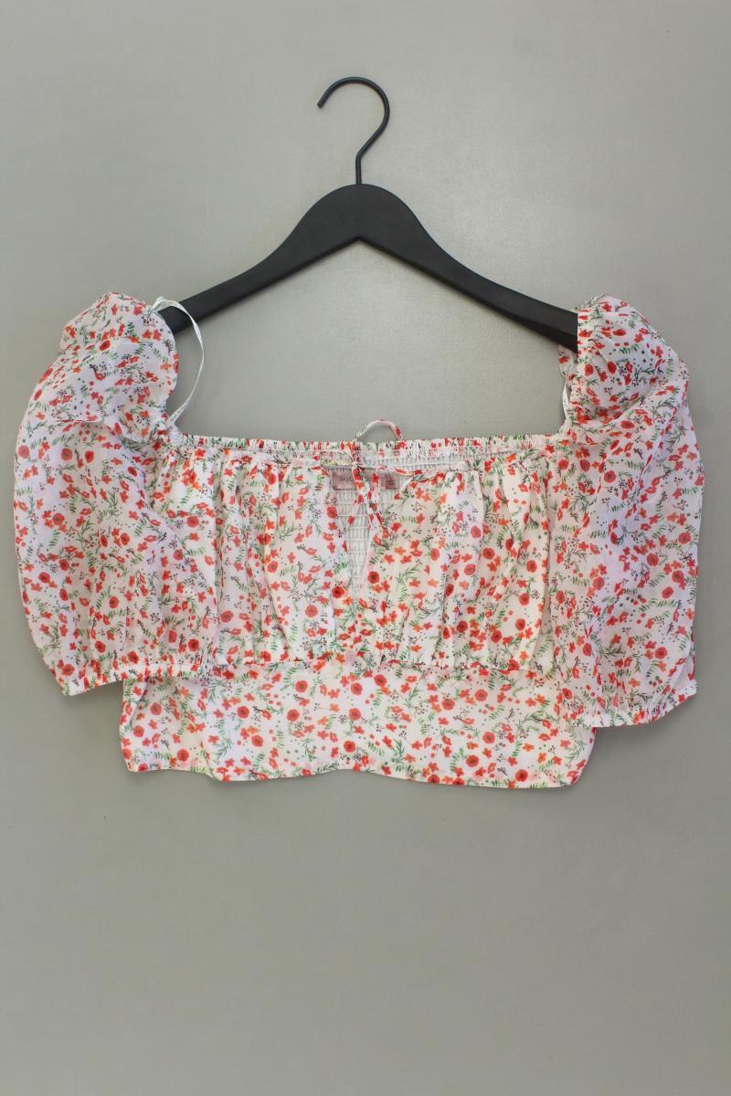 Skylar Rose Crop Top Gr. L mit Blumenmuster mit Carmen-Ausschnitt mehrfarbig