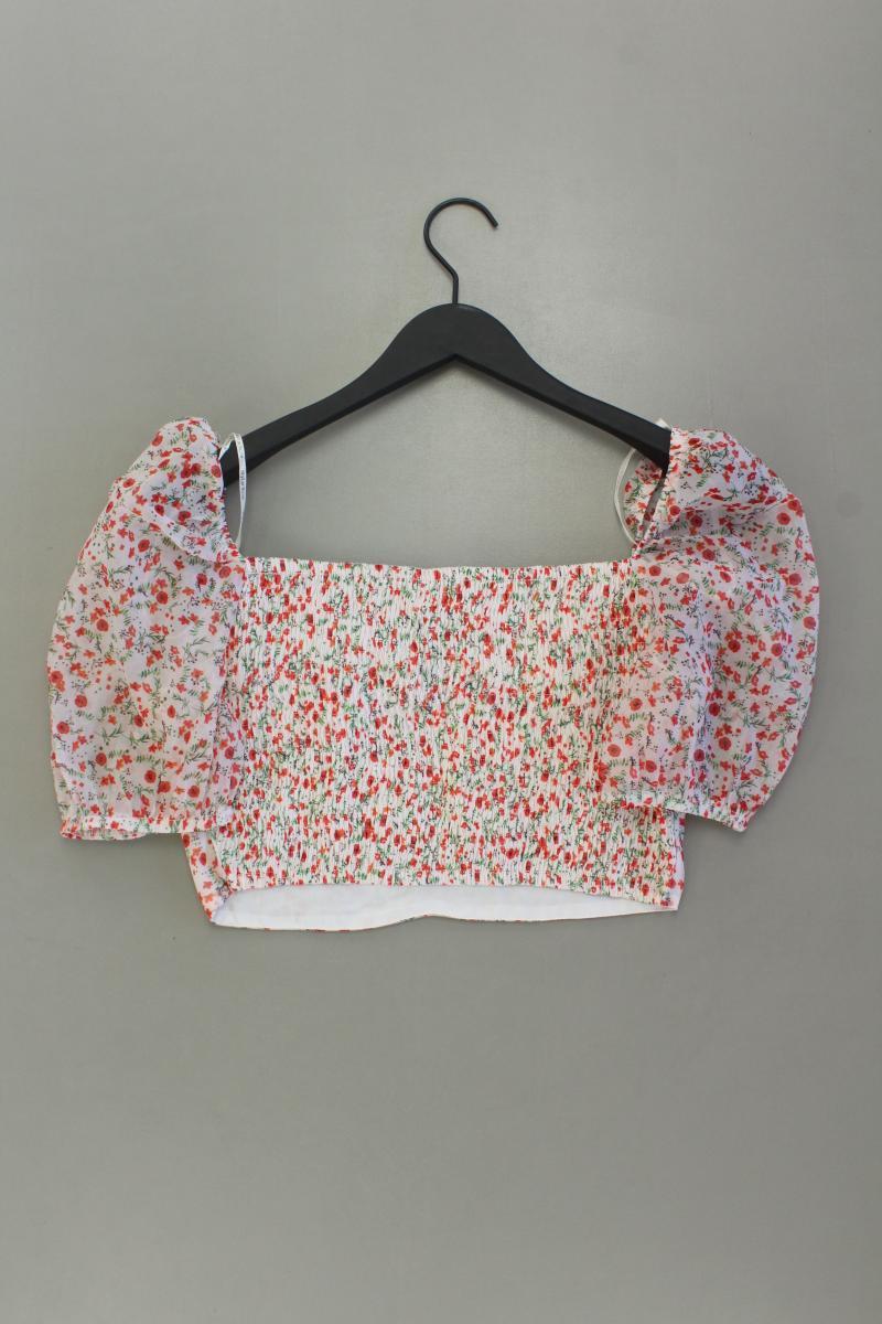 Skylar Rose Crop Top Gr. L mit Blumenmuster mit Carmen-Ausschnitt mehrfarbig