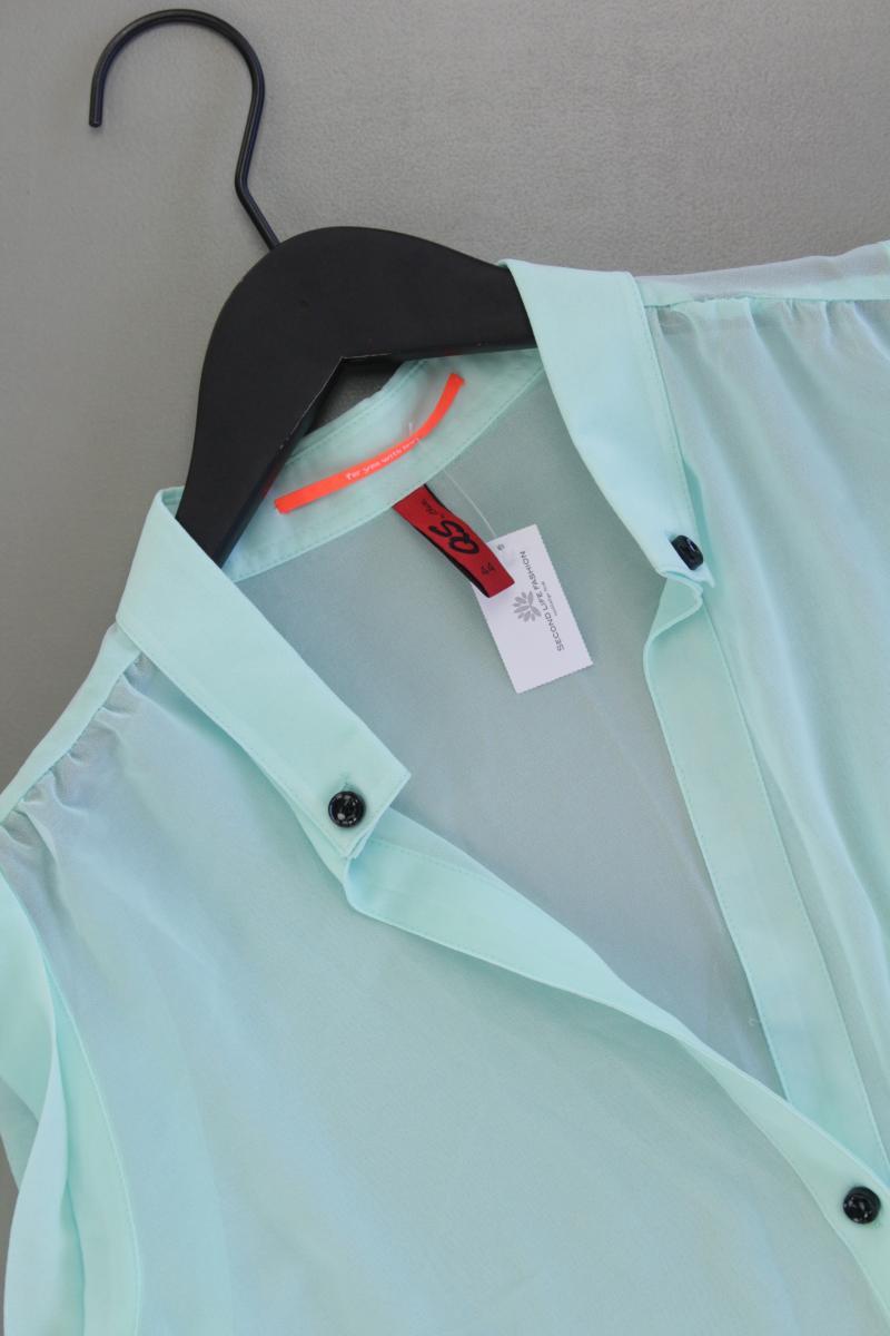 QS by s.Oliver Ärmellose Bluse Gr. 44 türkis aus Polyester