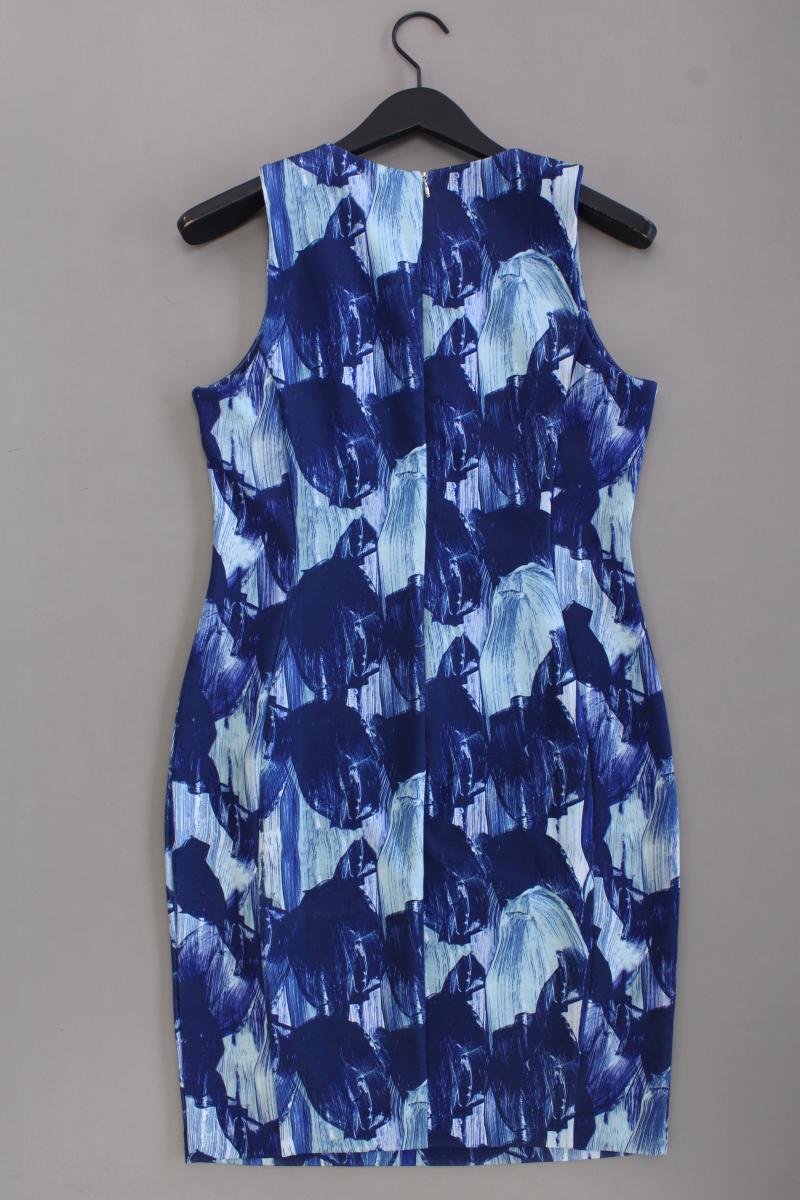 H&M Bleistiftkleid Gr. M Ärmellos blau aus Polyester