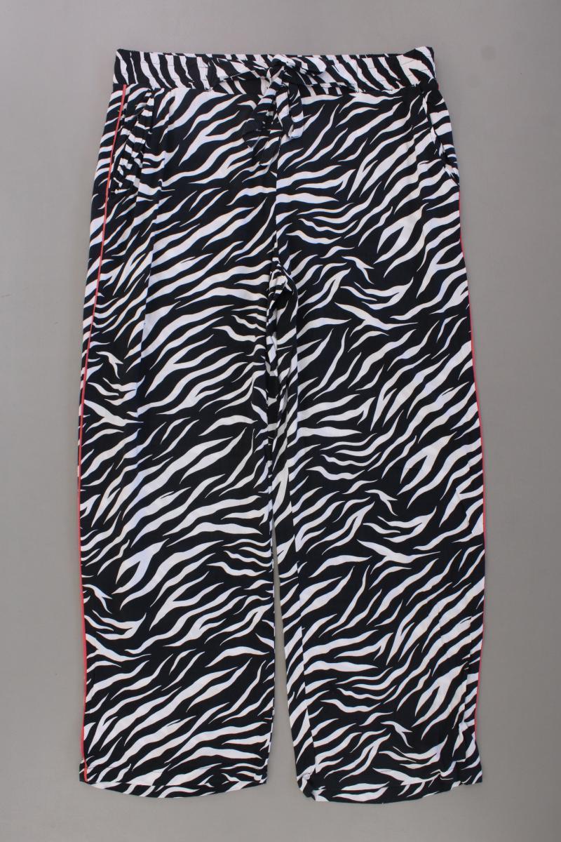 Street One Stoffhose Gr. 42 mit Tierdruck schwarz aus Viskose