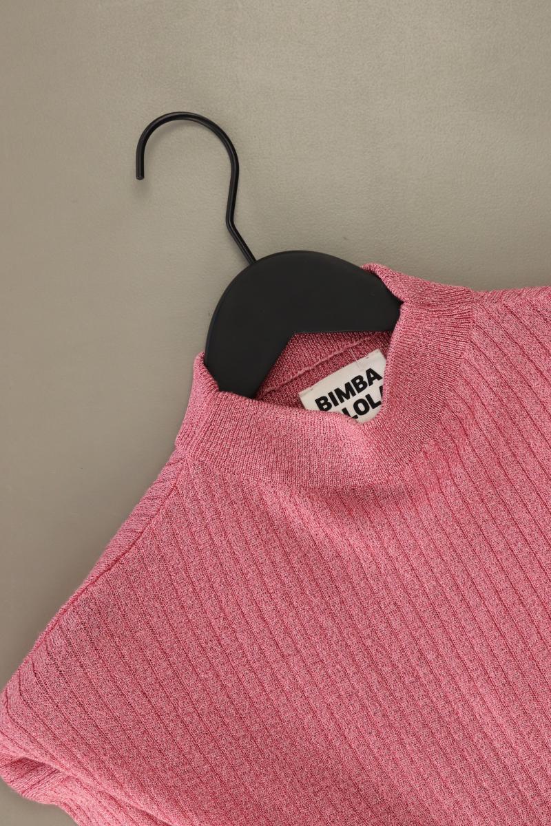 BIMBA Y LOLA Strickshirt Gr. S neuwertig Langarm rosa aus Viskose
