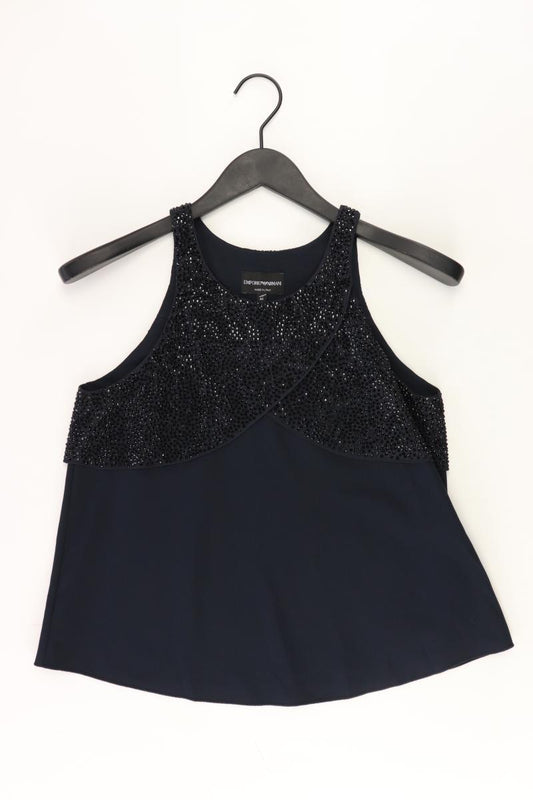 Emporio Armani Trägertop Gr. 40 neuwertig blau aus Viskose