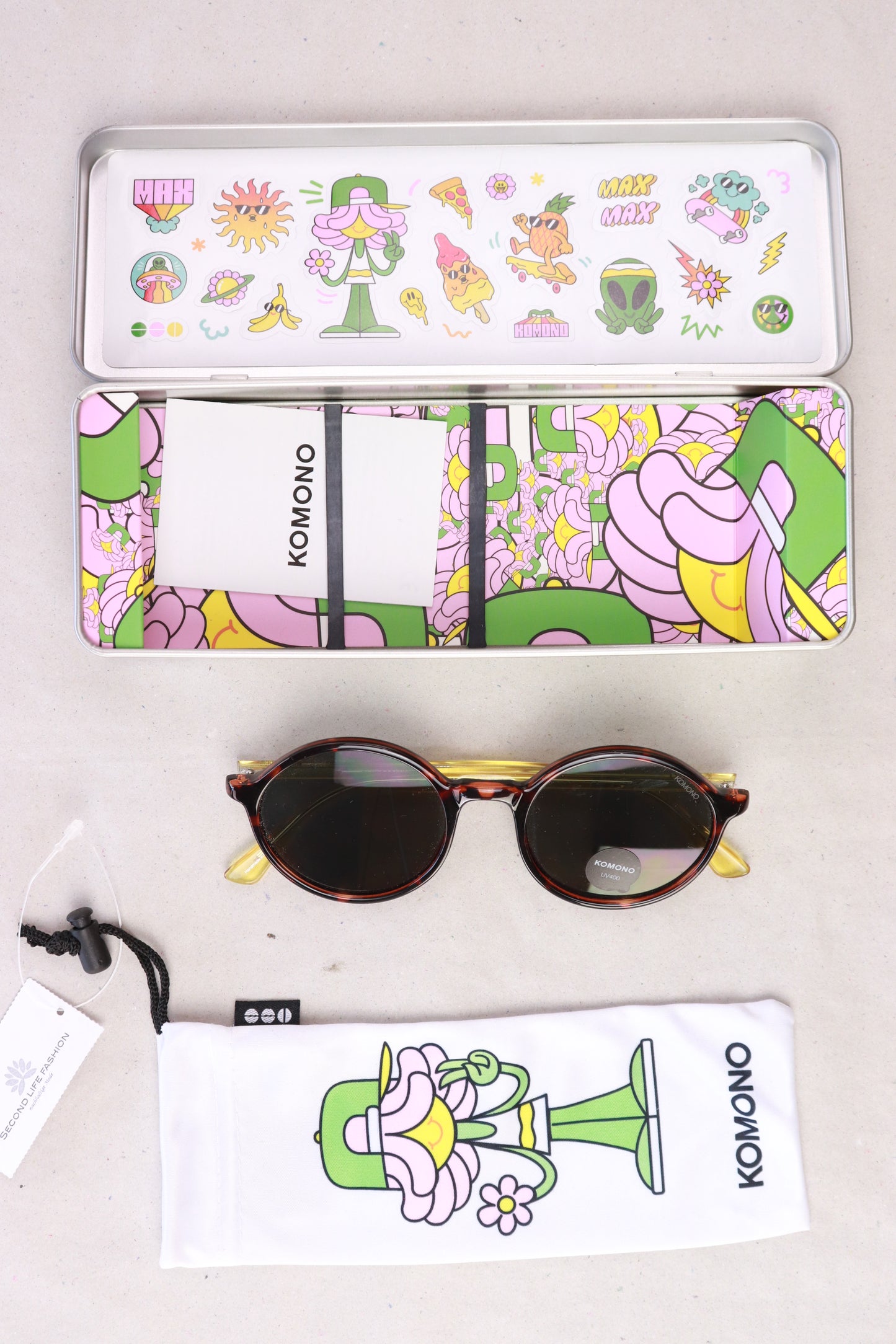 Komono Kinder Sonnenbrille Modell The Madison UV400 braun Größe Onesize neu mit Etikett