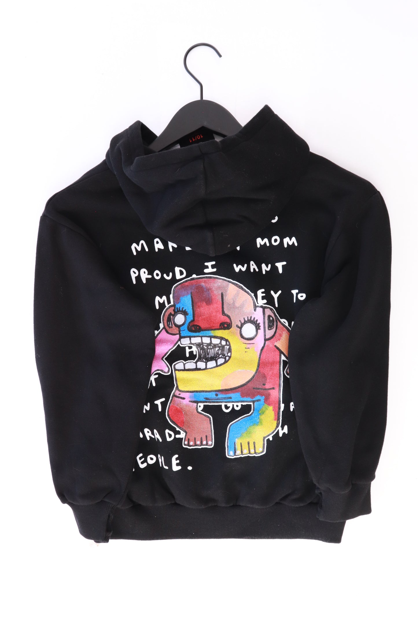 Finger in the nose x Akki Kinder Kapuzenpullover Limited Edition  schwarz Größe 10-11 Jahre, 148cm neu mit Etikett