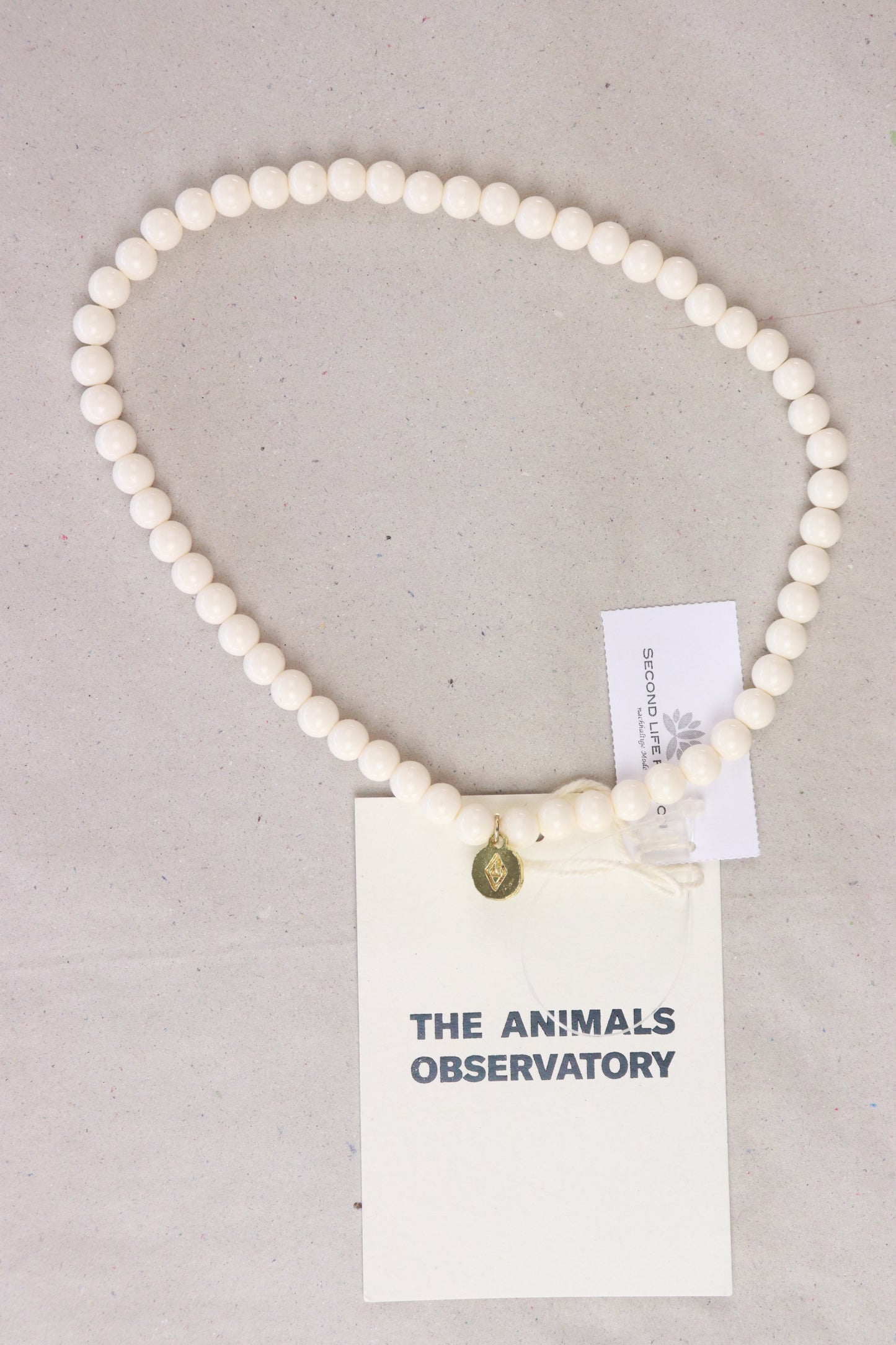 The Animal Observatory iguana onesize necklace Kinder Halskette weiß Größe Onesize neu mit Etikett