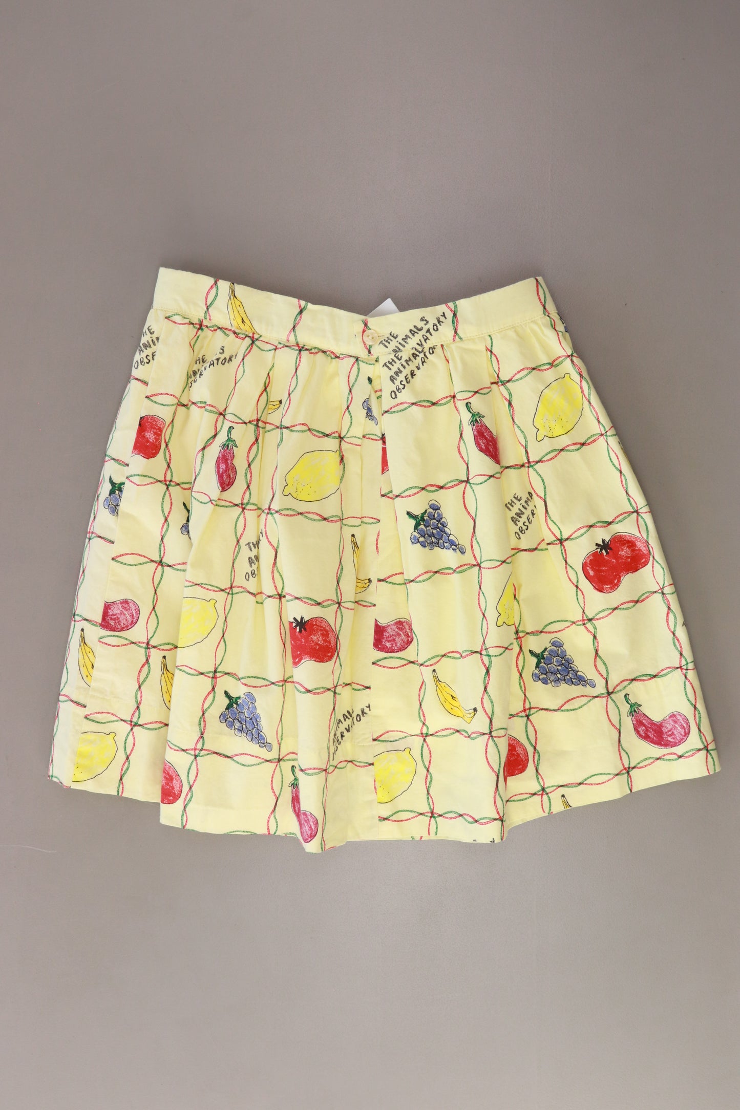 The Animal Observatory soft yellow fruits Kinder Rock gelb Größe 12 Jahre, 152cm neu mit Etikett
