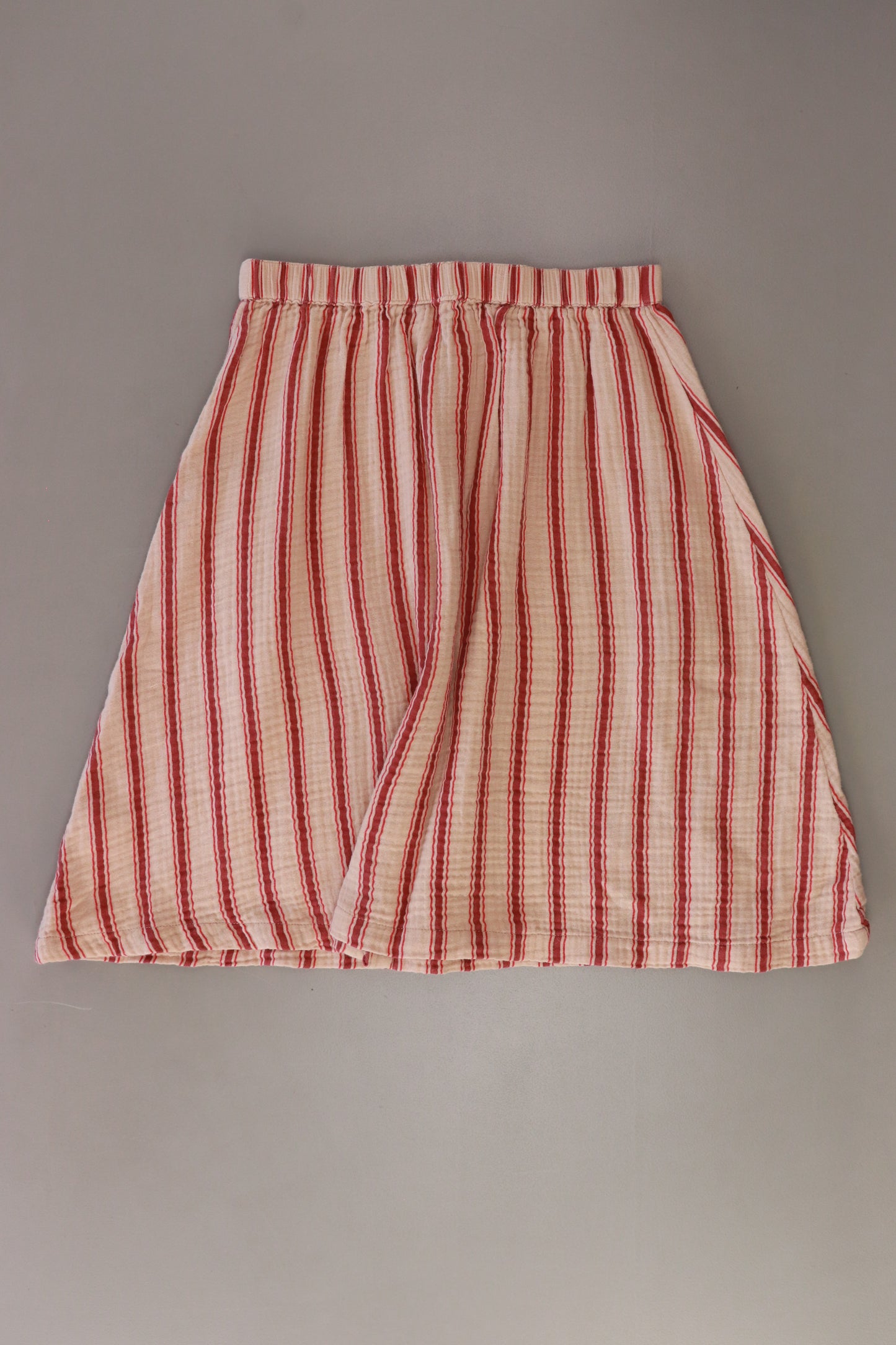 Tiny Cottons "retro stripes" midi skirt Kinder Rock creme Größe 6 Jahre neu mit Etikett