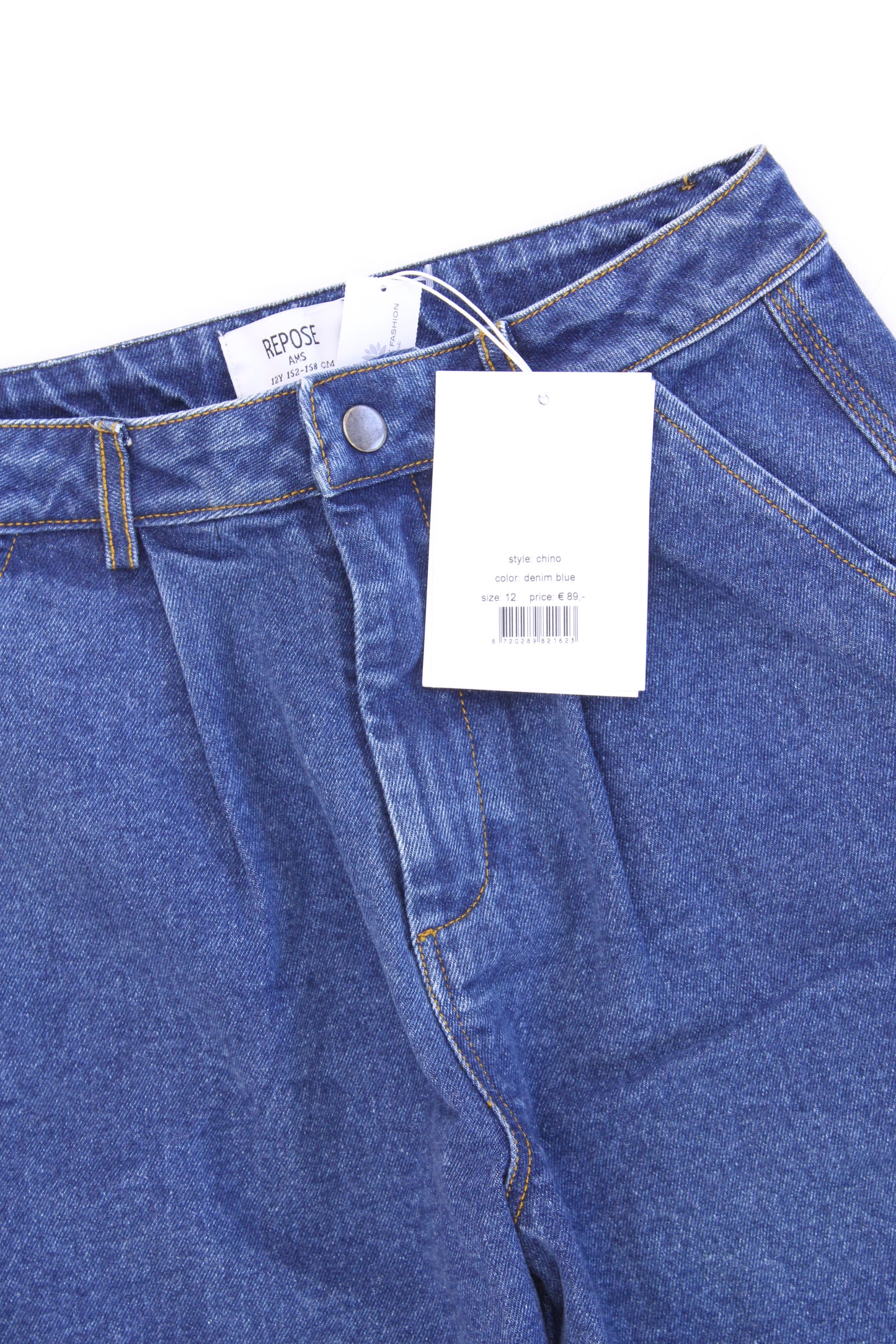 Repose AMS Chino Kinder Jeans blau Größe 12 Jahre, 152-158cm neu mit Etikett