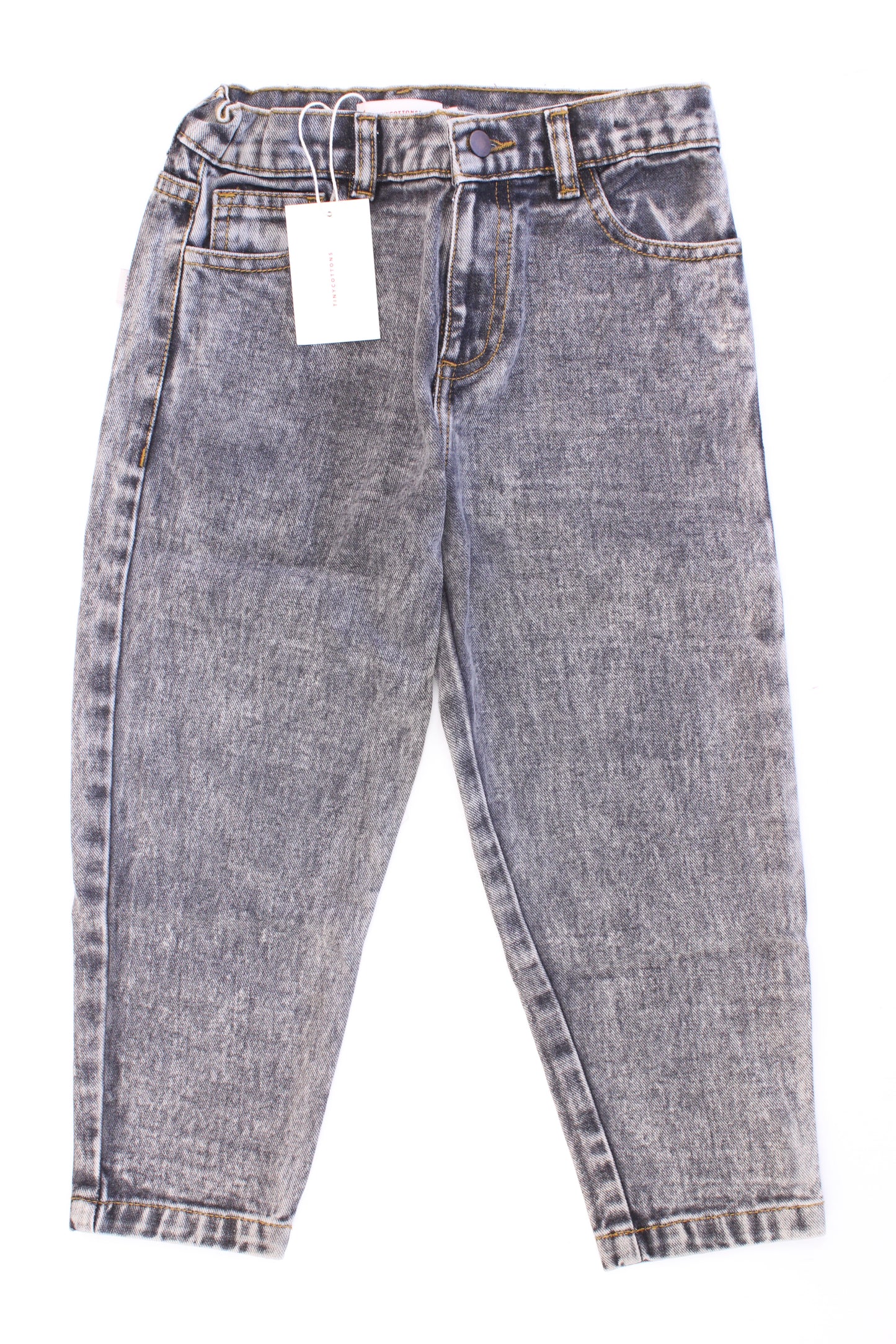 Tiny Cottons Kinder Jeans Baggy Jeans Snowy Black grau Größe 6 Jahre neu mit Etikett