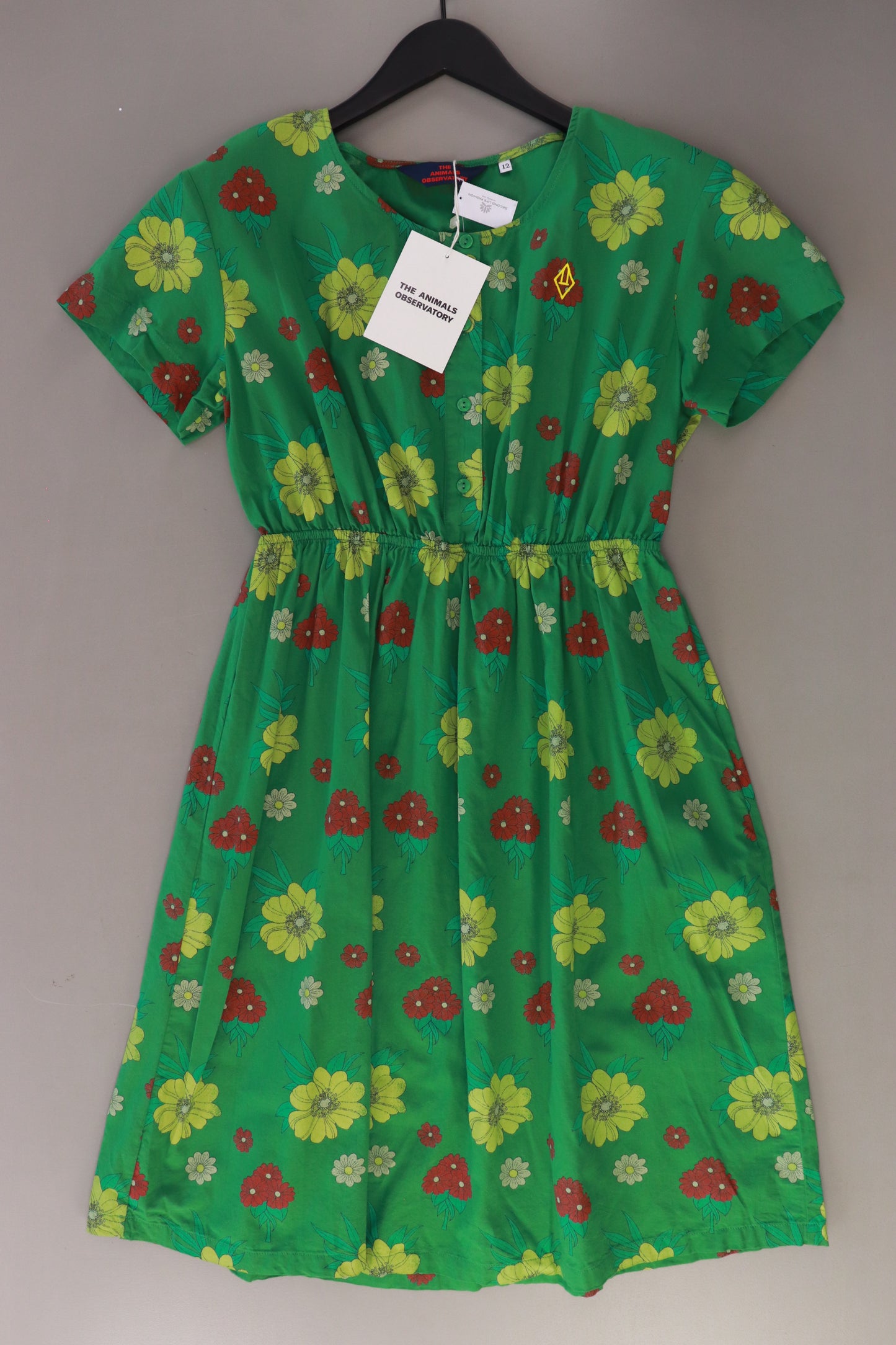 The Animal Observatory Kinder Kleid "Dolphin Kids Dress" grün Größe 12 Jahre neu mit Etikett