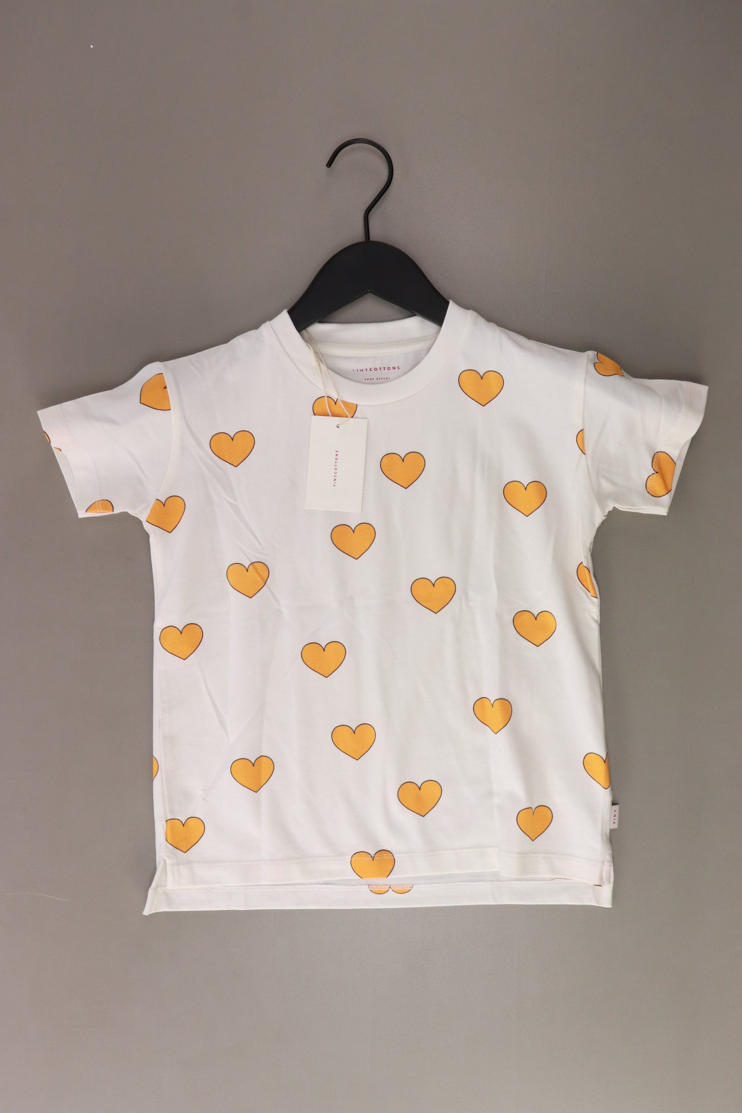tinycottons Kinder Printshirt "hearts tee" weiß Größe 6 Jahre neu mit Etikett