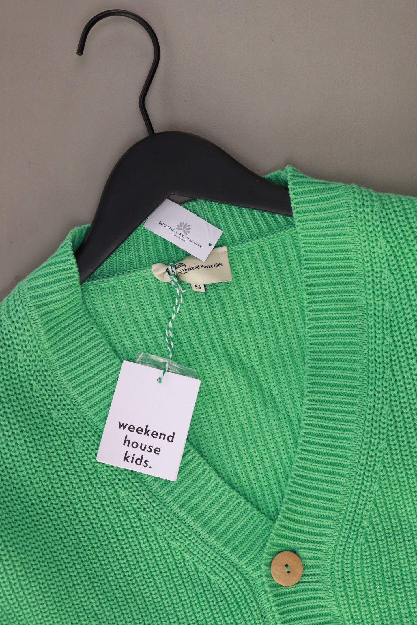 weekend house kids Kinder Cardigan "green" grün Größe 5-6 Jahre  neu mit Etikett