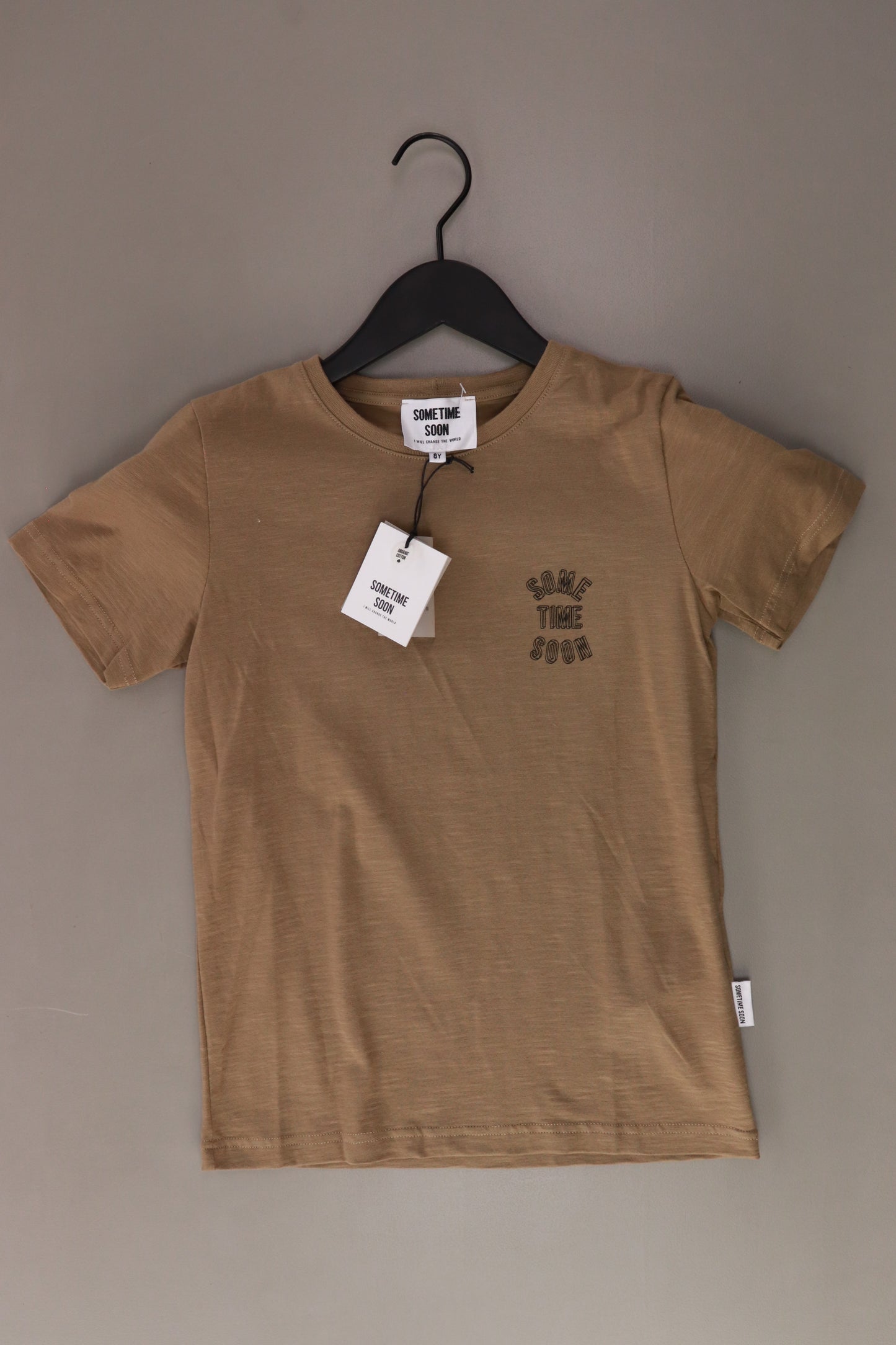 Sometime soon Kinder Printshirt braun Größe 8 Jahre neu mit Etikett