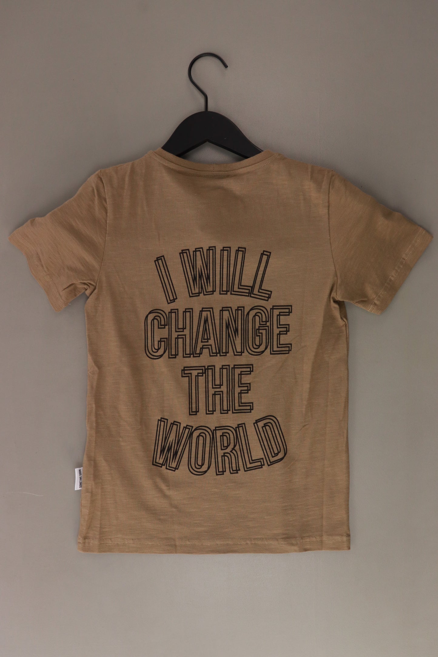 Sometime soon Kinder Printshirt braun Größe 8 Jahre neu mit Etikett