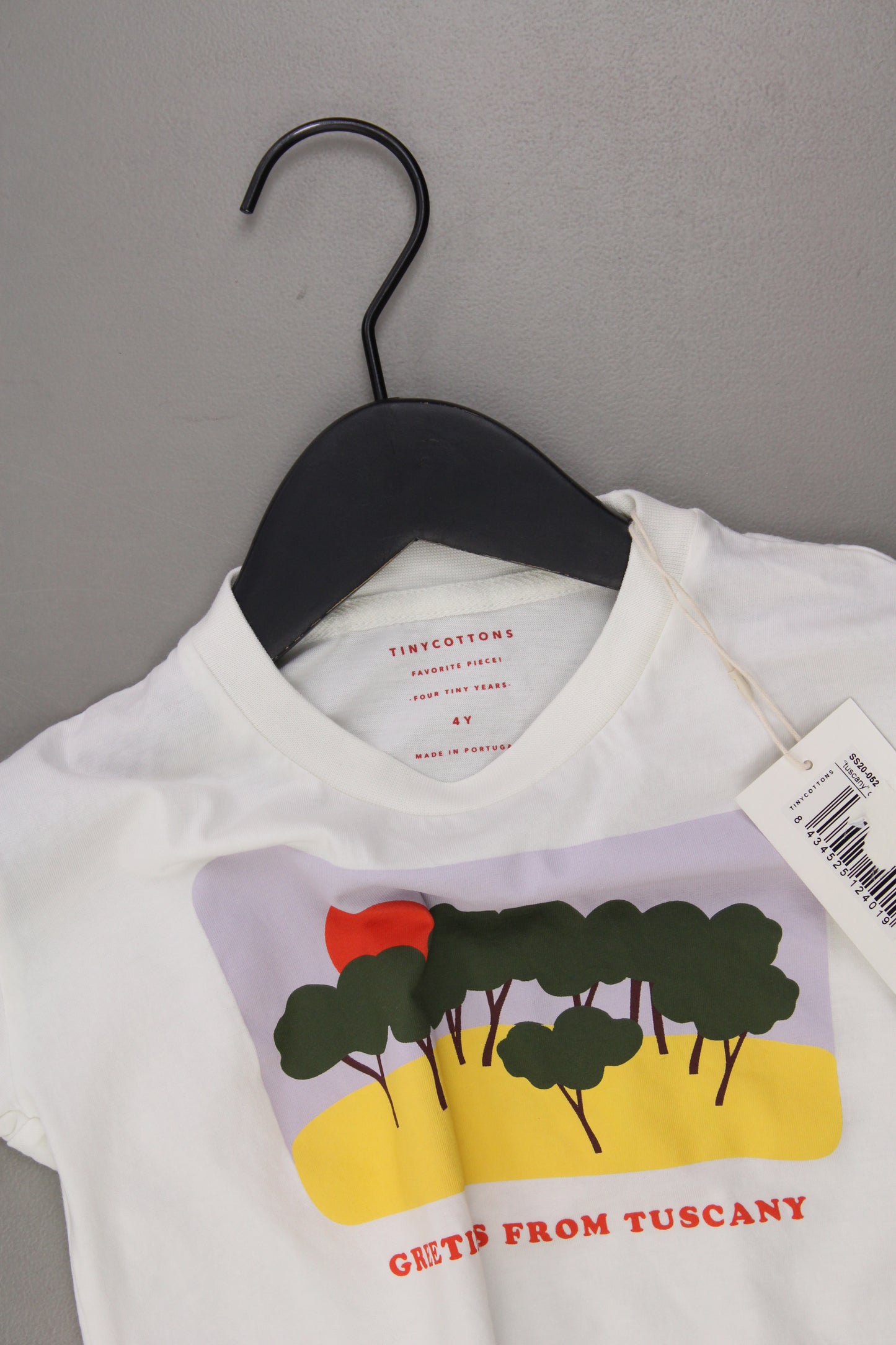 tinycottons Kinder Shirt "Tuscany" weiß Größe 4 Jahre