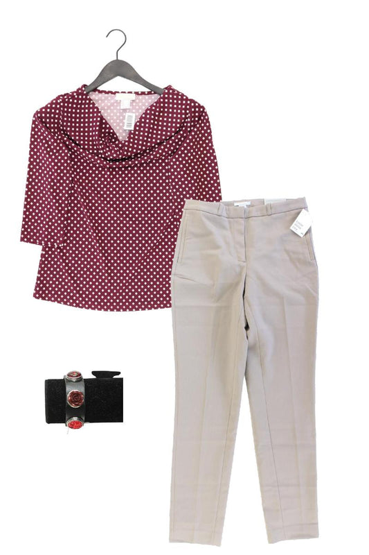 Second Hand Outfit Größe S mit Bluse in Gr. 36, H&M Anzughose in Gr. 36
