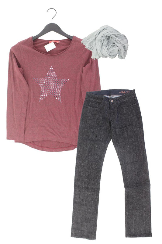 Second Hand Outfit Größe S mit edc by Esprit Longsleeve-Shirt in Gr. S und Schal