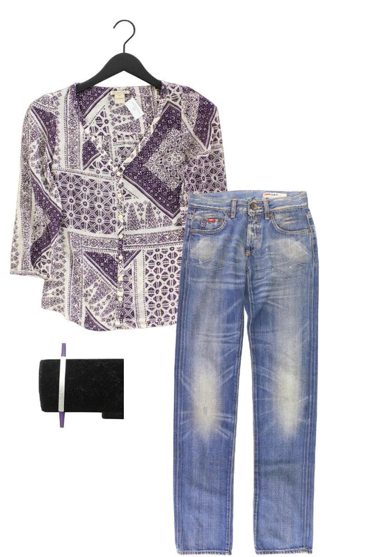 Second Hand Outfit Größe XS mit Lucky Brand Classic Bluse in Gr. XS und Armband