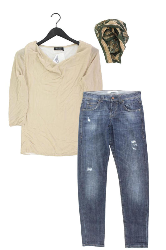 Second Hand Outfit Größe S mit Apanage Classic Shirt in Gr. 40 und Tuch