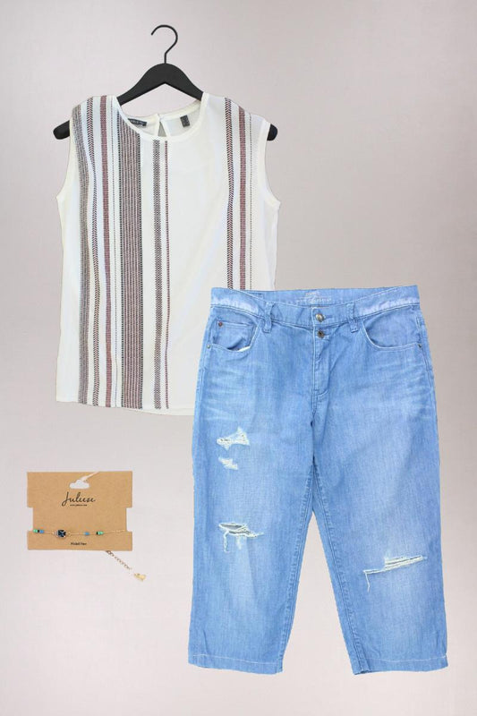 Second Hand Outfit Größe S mit Esprit Ärmellose Bluse in Gr. S und Armband