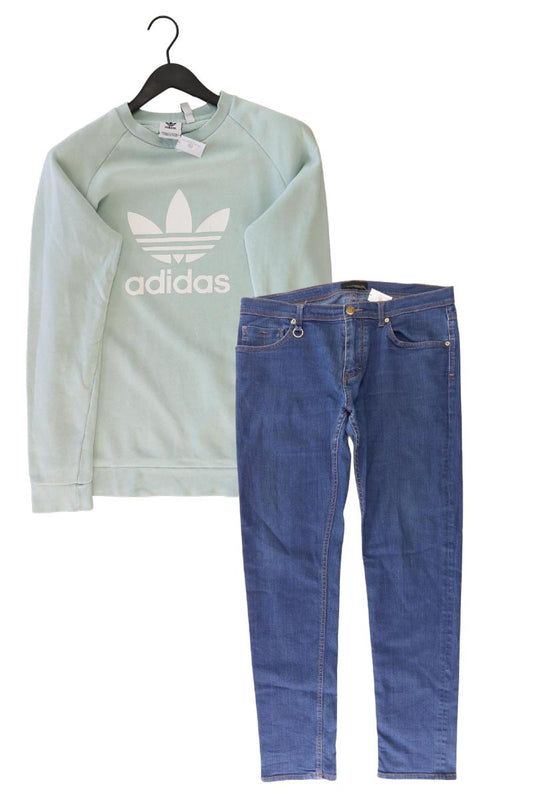 Second Hand Outfit Größe S mit Adidas Langarmpullover in Gr. S