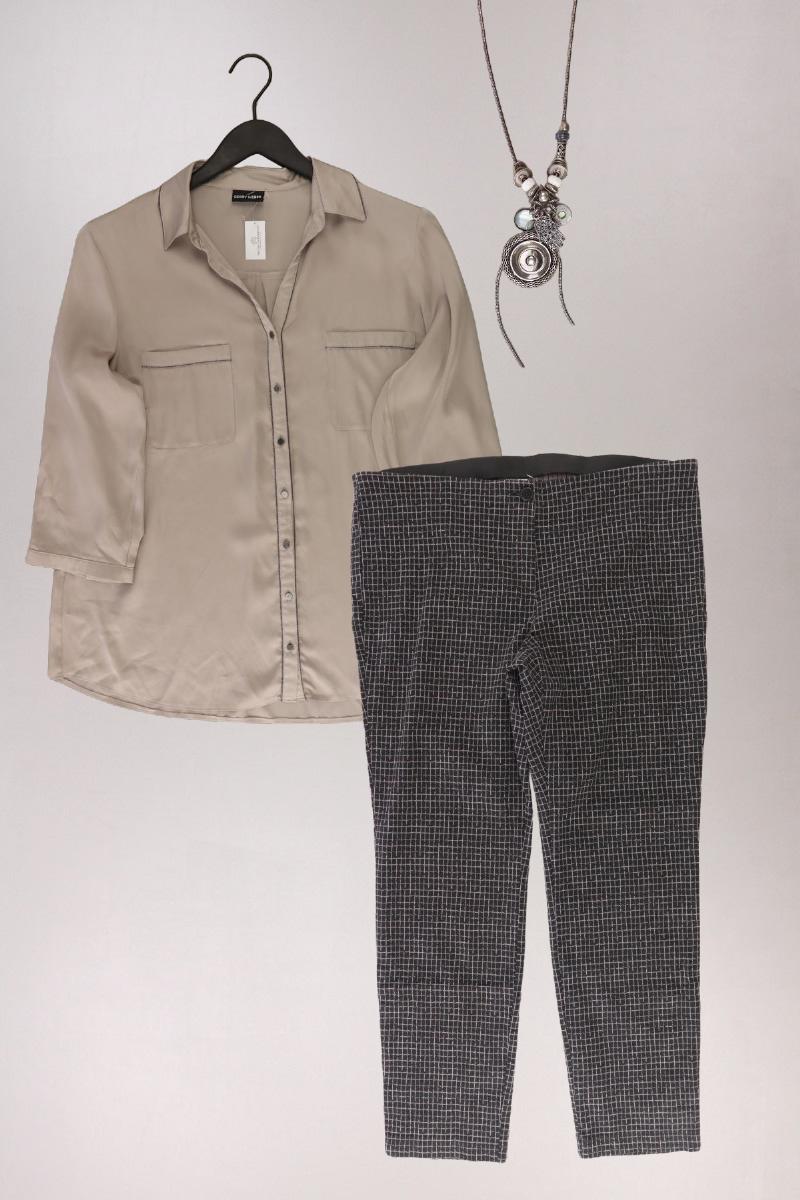 Second Hand Outfit Größe L mit Gerry Weber Comfort Bluse in Gr. 42 und Halskette