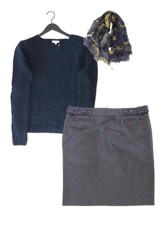 Second Hand Outfit Größe L mit Nice&Chic Grobstrickpullover in Gr. L und Schal