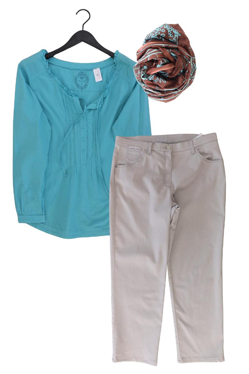 Second Hand Outfit Größe L mit edc by Esprit Langarmbluse in Gr. L und Tuch