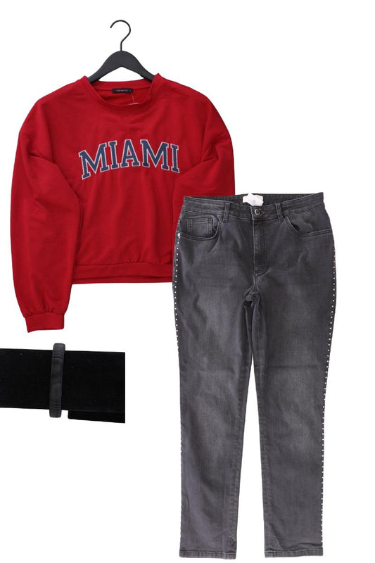 Second Hand Outfit Größe L mit Trendyol Cropped Shirt in Gr. L und Armband
