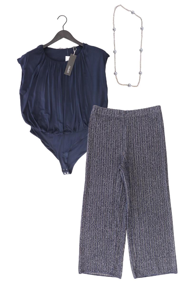 Second Hand Outfit Größe L mit Esprit Bodybluse in Gr. L und Halskette