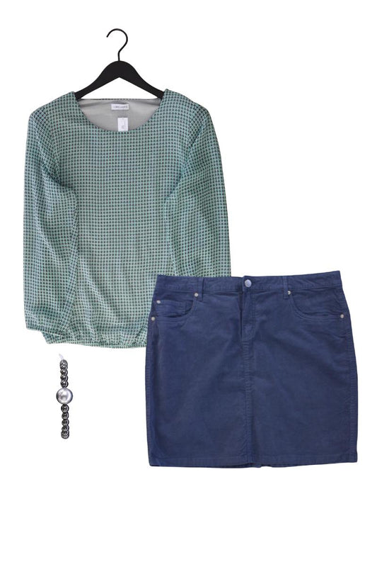 Second Hand Outfit Größe XL mit Gina Laura Chiffonbluse in Gr. 44 und Armband