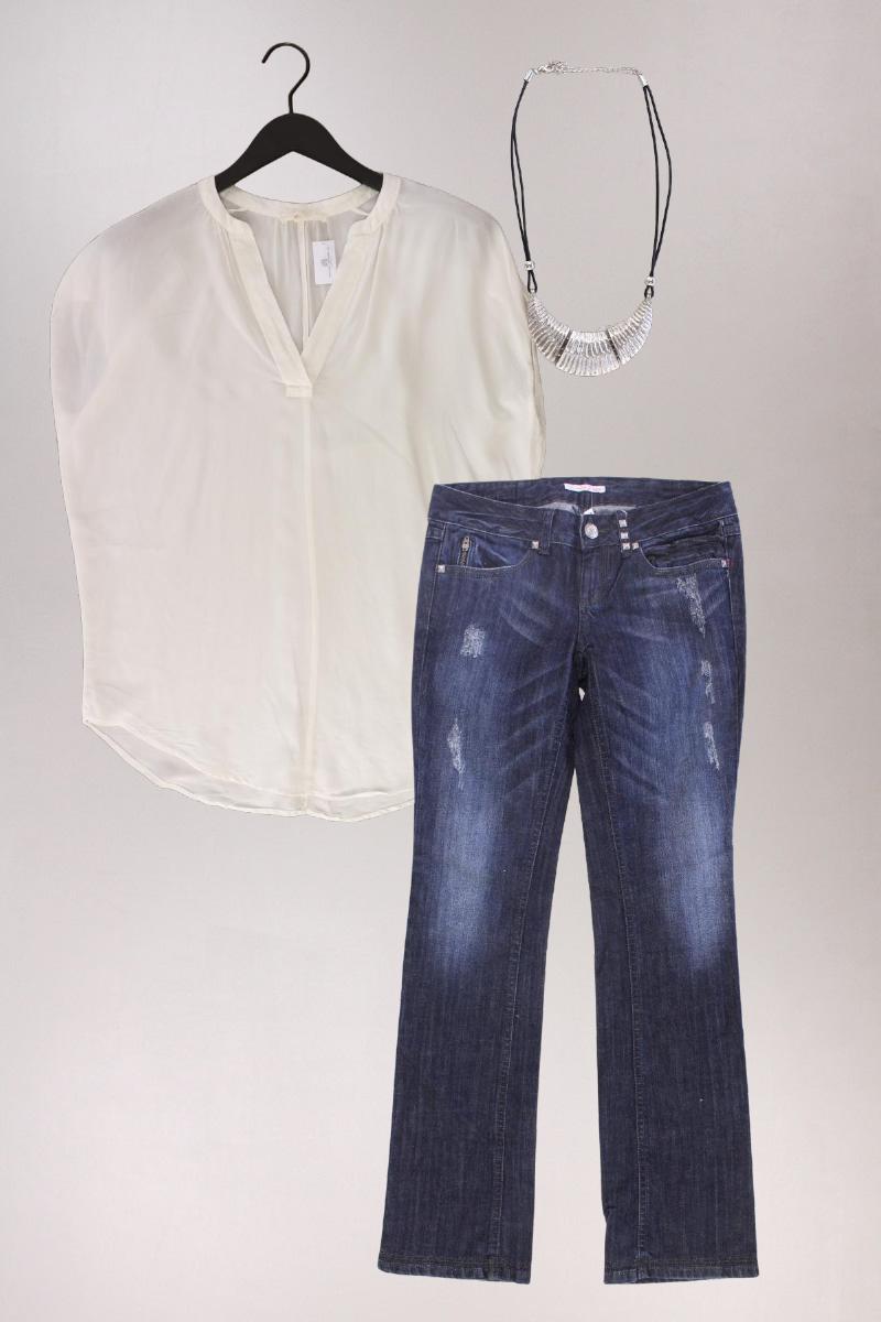 Second Hand Outfit Größe S mit Esprit Kurzarmbluse in Gr. S und Halskette