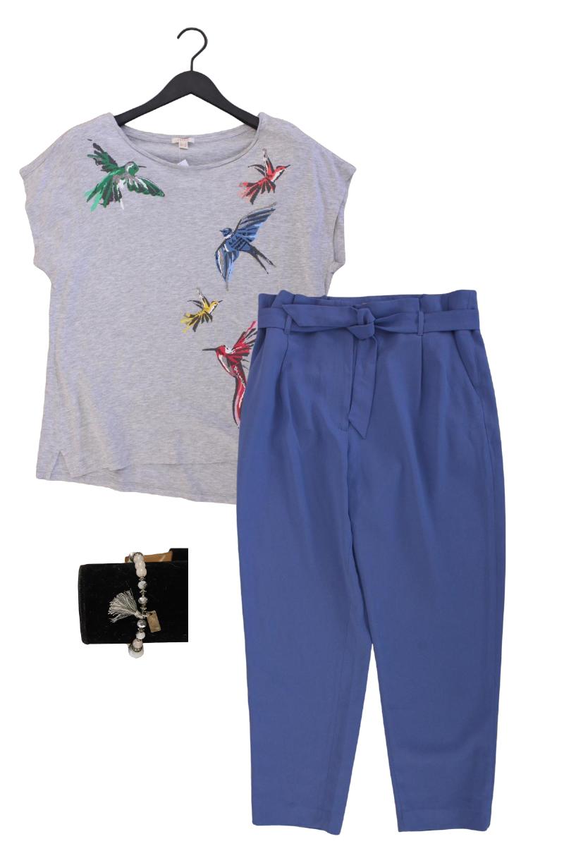 Second Hand Outfit Größe L mit Esprit Printshirt in Gr. L, Hose in Gr. 42