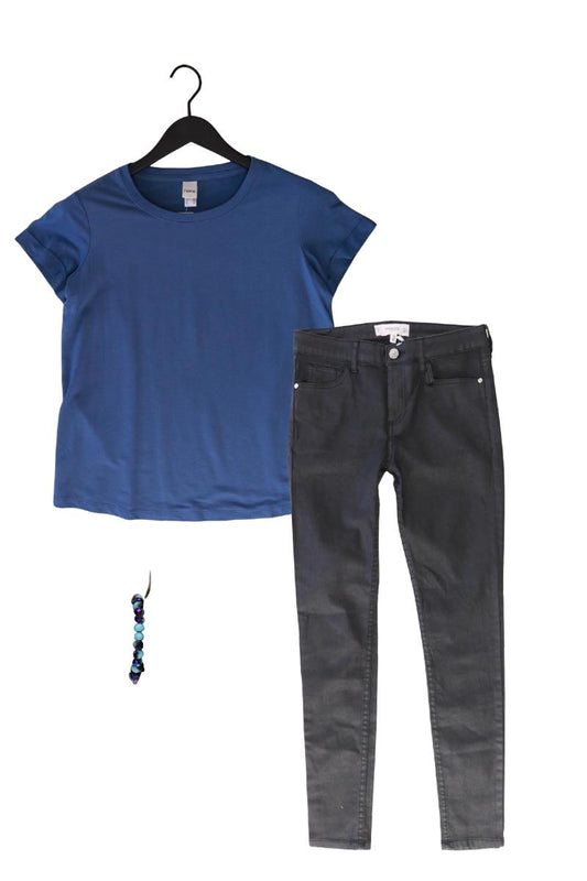Second Hand Outfit Größe XS mit Heine T-Shirt in Gr. 34 und Armband