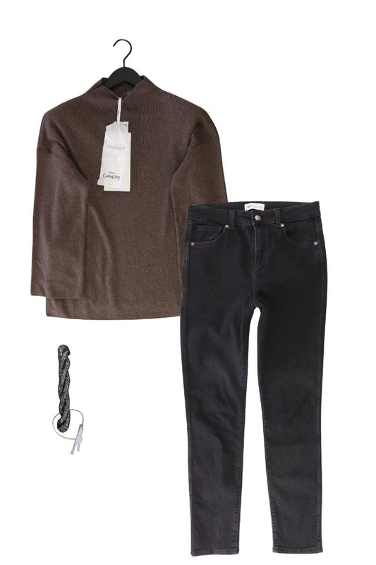Second Hand Outfit Größe M mit Mango Feinstrickpullover in Gr. M und Armband
