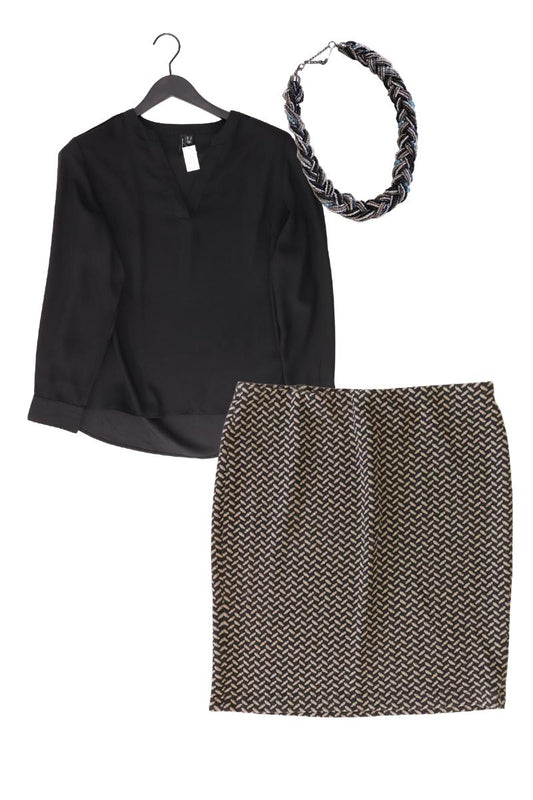Second Hand Outfit Größe XL mit Vero Moda Langarmbluse in Gr. XL und Halskette