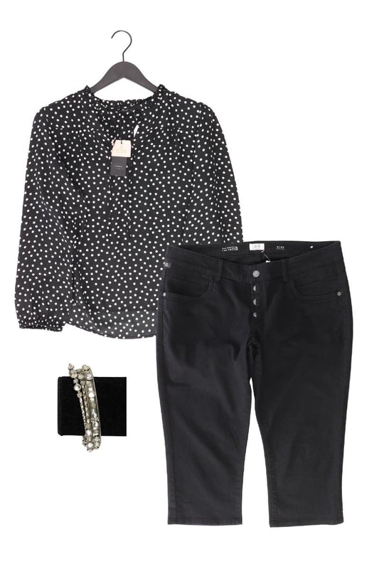 Second Hand Outfit Größe L mit PIGALLE Langarmbluse in Gr. L und Armband