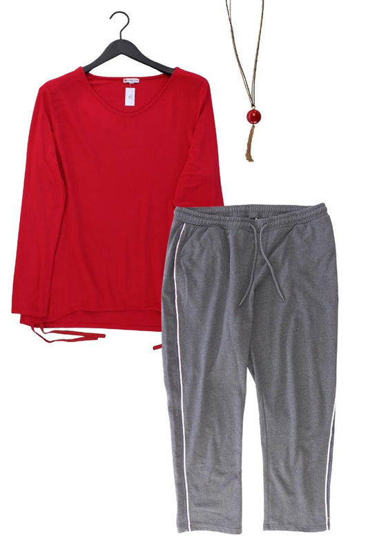 Second Hand Outfit Größe XL mit Street One Langarmbluse in Gr. 46 und Halskette