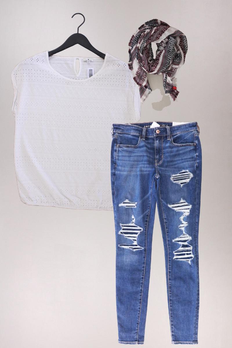 Second Hand Outfit Größe M mit Tom Tailor T-Shirt in Gr. M und Schal