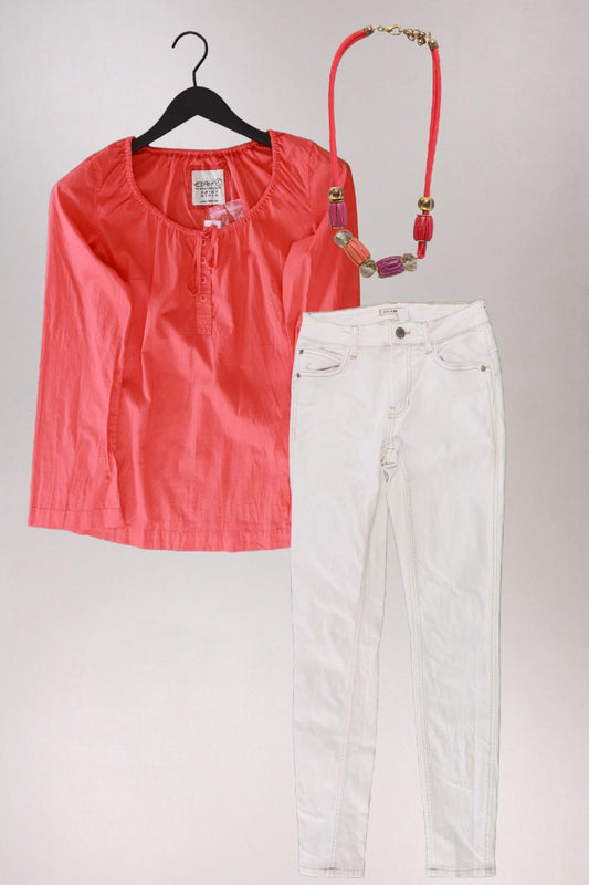 Second Hand Outfit Größe XS mit Esprit Langarmbluse in Gr. 34 und Halskette