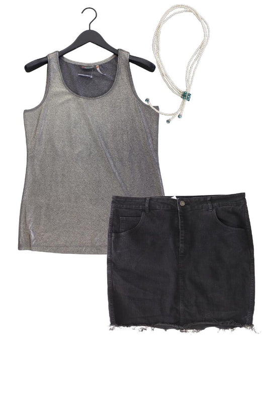 Second Hand Outfit Größe XL mit Street One Trägertop in Gr. 44 und Halskette