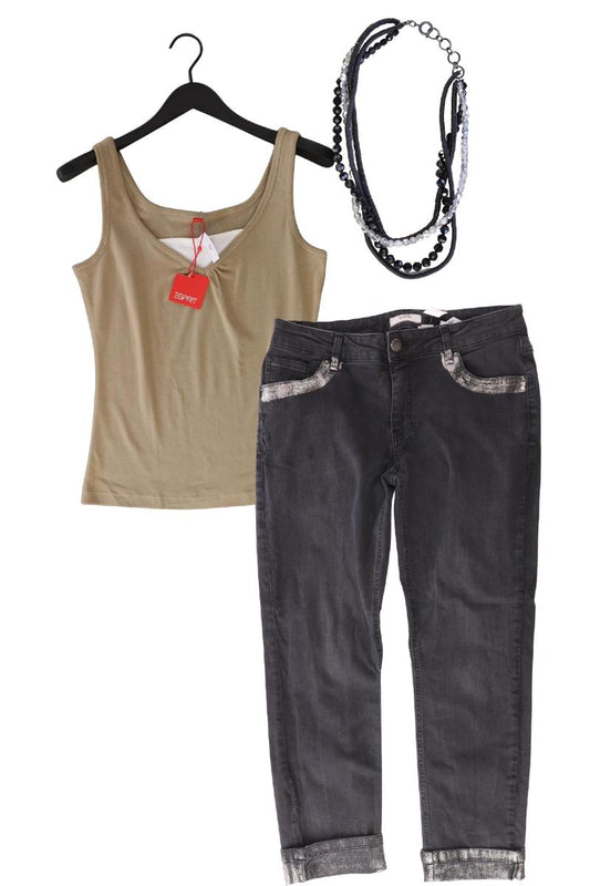 Second Hand Outfit Größe L mit Esprit Trägertop in Gr. L und Halskette