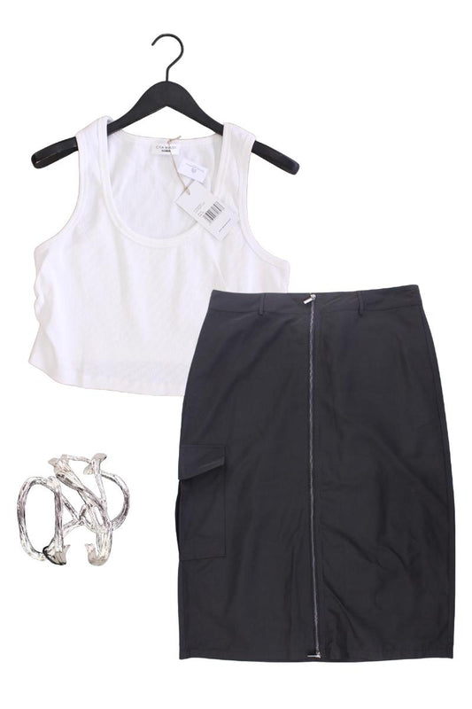Second Hand Outfit Größe XXL mit About You Crop Top in Gr. 50 und Armband