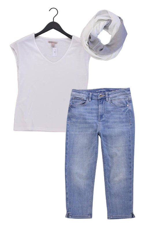 Second Hand Outfit Größe S mit Anna Field T-Shirt in Gr. S und Schal