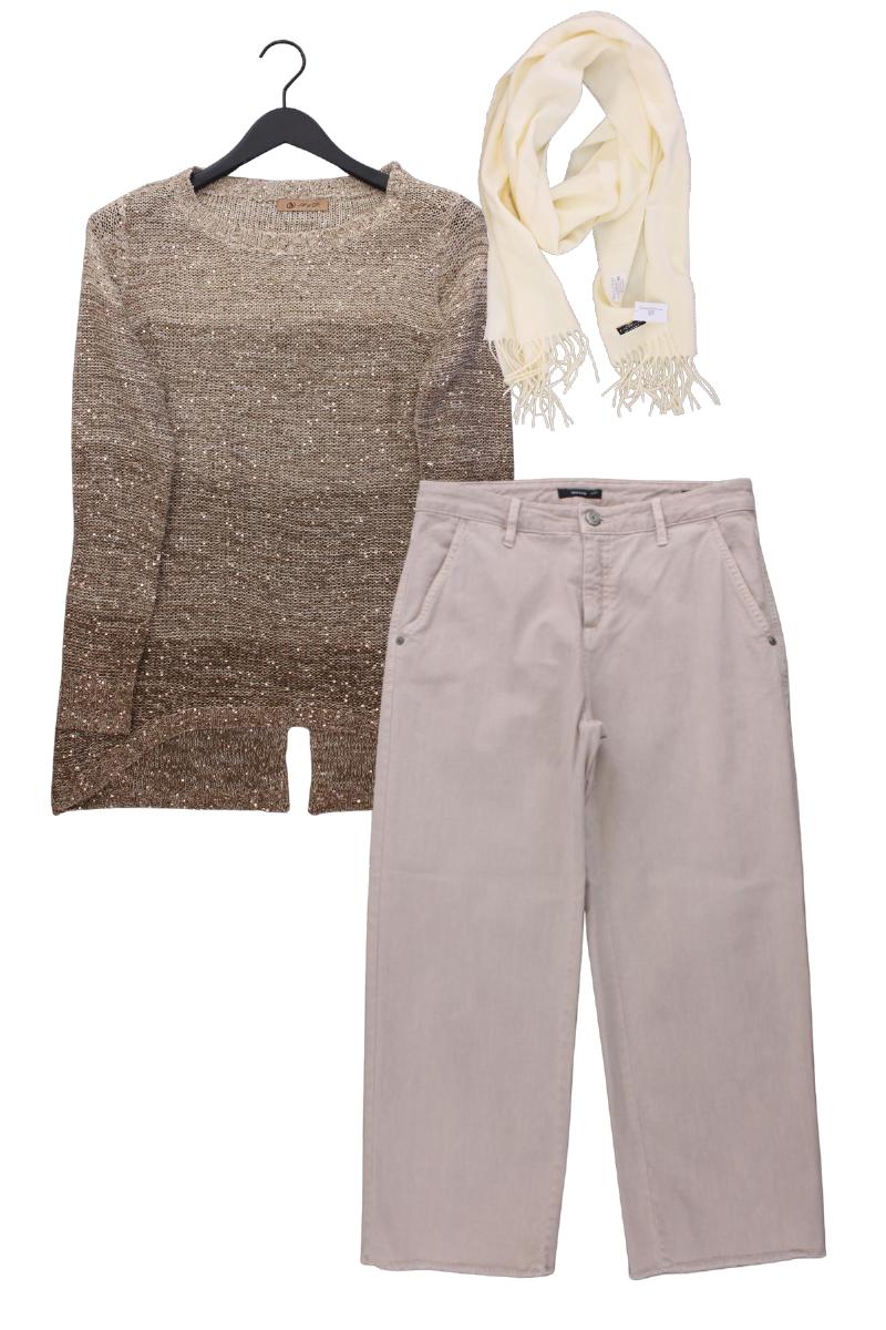 Second Hand Outfit Größe M mit Grobstrickpullover in Gr. M und Schal