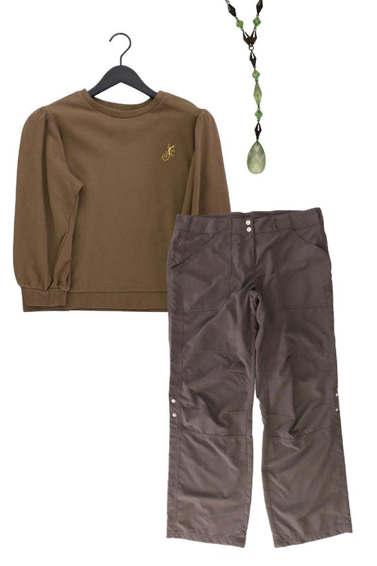 Second Hand Outfit Größe L mit SISSY BOY Langarmpullover in Gr. L und Halskette