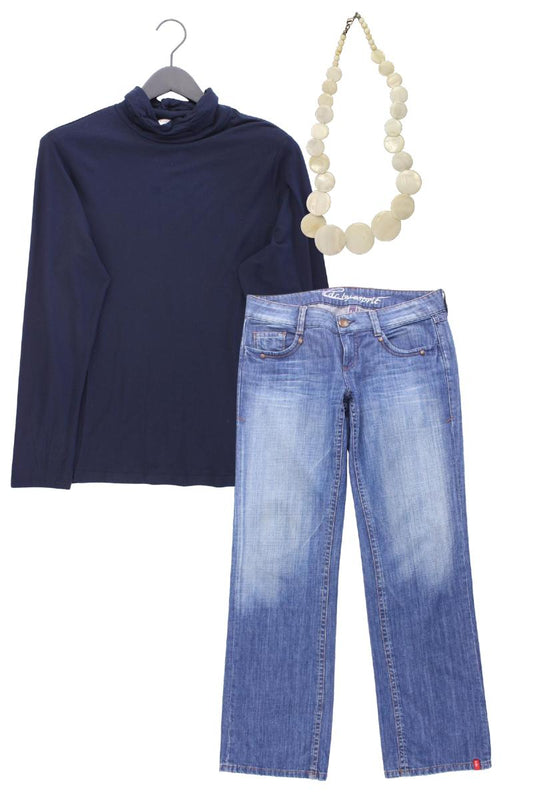 Second Hand Outfit Größe XL mit Bonita Rollkragenshirt in Gr. XL und Schmuck