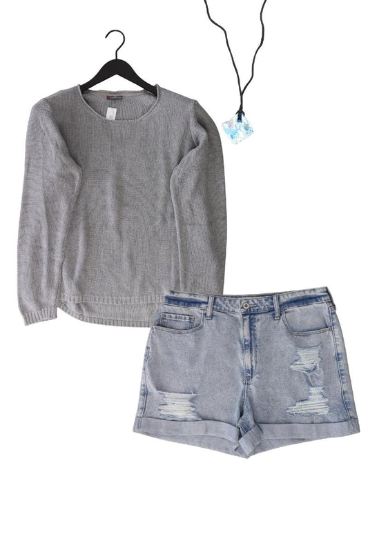 Second Hand Outfit Größe XL mit Street One Feinstrickpullover in Gr. 44